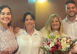 Los nuevos facultativos Katherine Castro, Silvia Martínez y Eulogio Déniz.