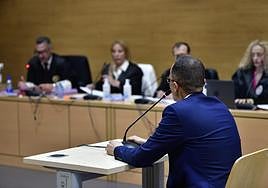 Raúl Díaz, declarando en el juicio.