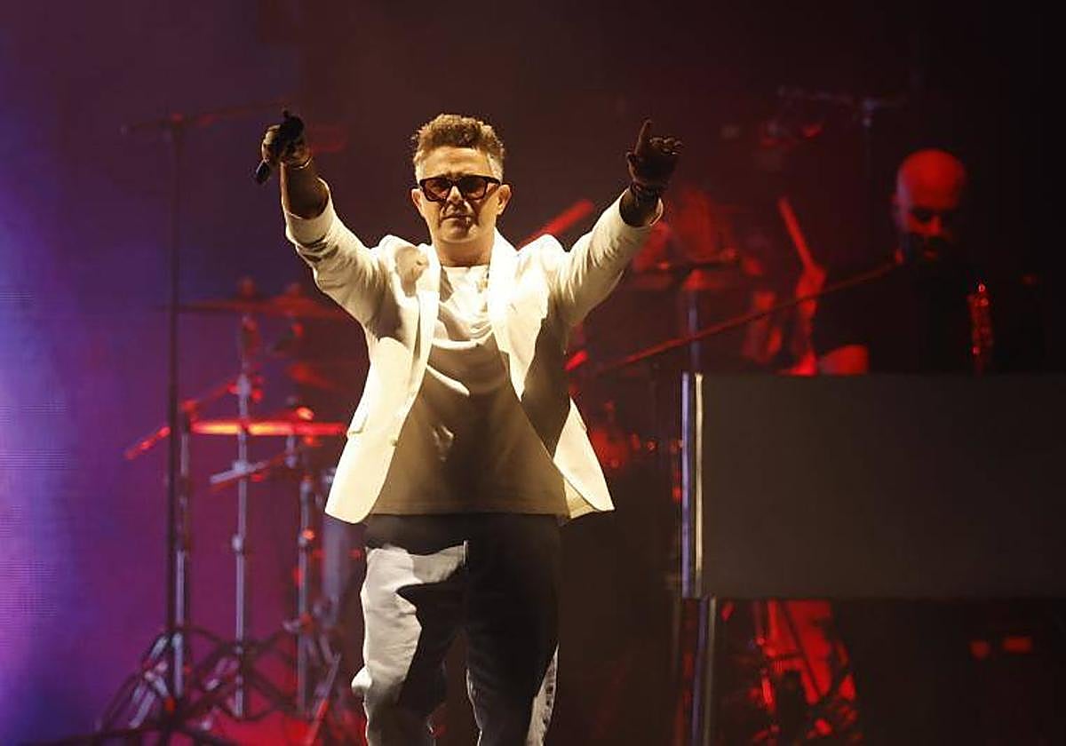 Alejandro Sanz en uno de sus conciertos.