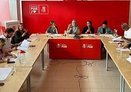 Imagen de la ejecutiva del PSOE celebrada esta tarde.