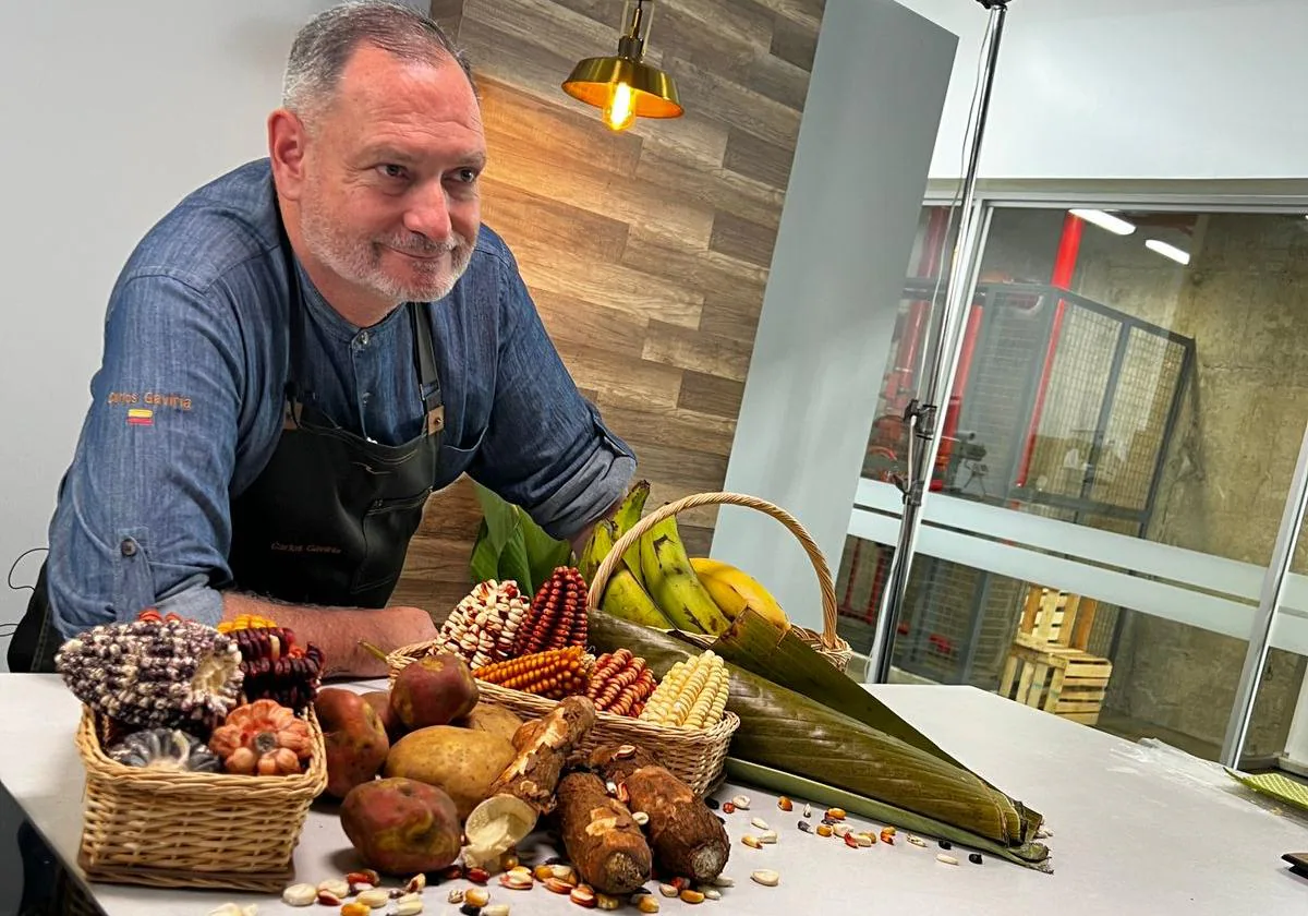 El chef colombiano, Carlos Gaviria.