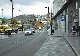 Imagen de la zona donde se produjo la agresión, en el Guiniguada.