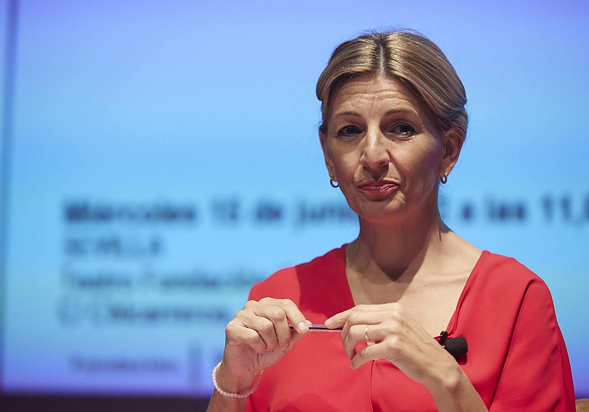 Yolanda Díaz, líder de Sumar.