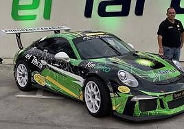 Iván Armas estrenará la nueva decoración de su coche en esta prueba de montaña, gracias a la colaboración de BP El Taro.