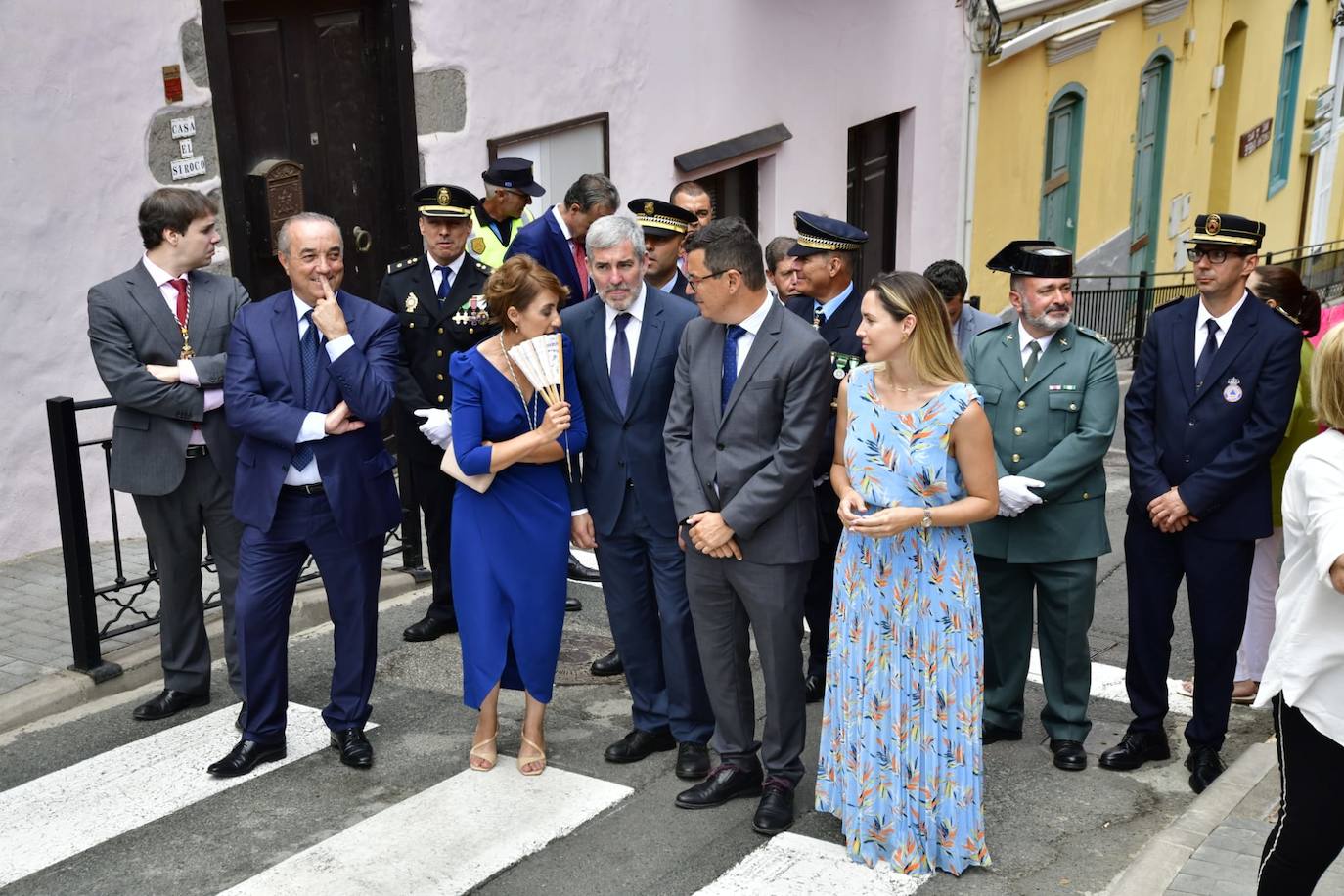 Más políticos que santos en la procesión de San Antonio el Chico en Mogán