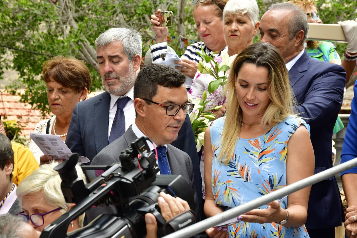 Más políticos que santos en la procesión de San Antonio el Chico en Mogán