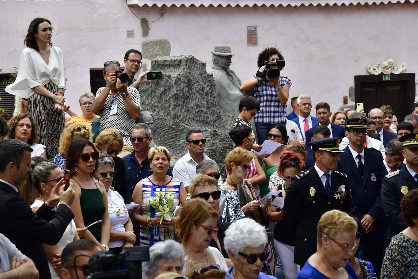 Más políticos que santos en la procesión de San Antonio el Chico en Mogán