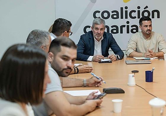 Clavijo en la reunión del Comité Ejecutivo Nacional de CC.