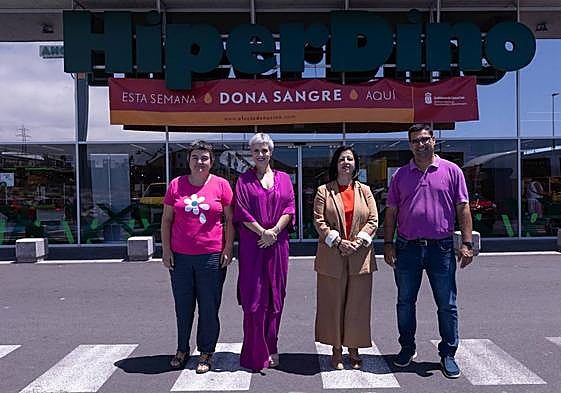 De izq. a dcha. Elsa Brito, Virginia Ávila, Teresa Gutiérrez y José Miguel Hernández.