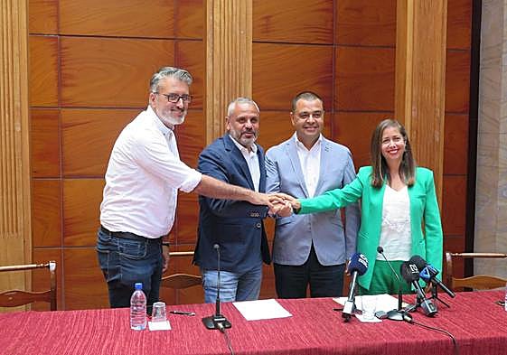 Isaac Bolaños, Alfredo Gonçalves, Pedro Rodríguez y Sibisse Sosa.