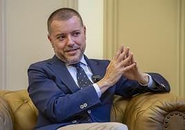 Teodoro Sosa, el pasado jueves en el Ayuntamiento de Gáldar.