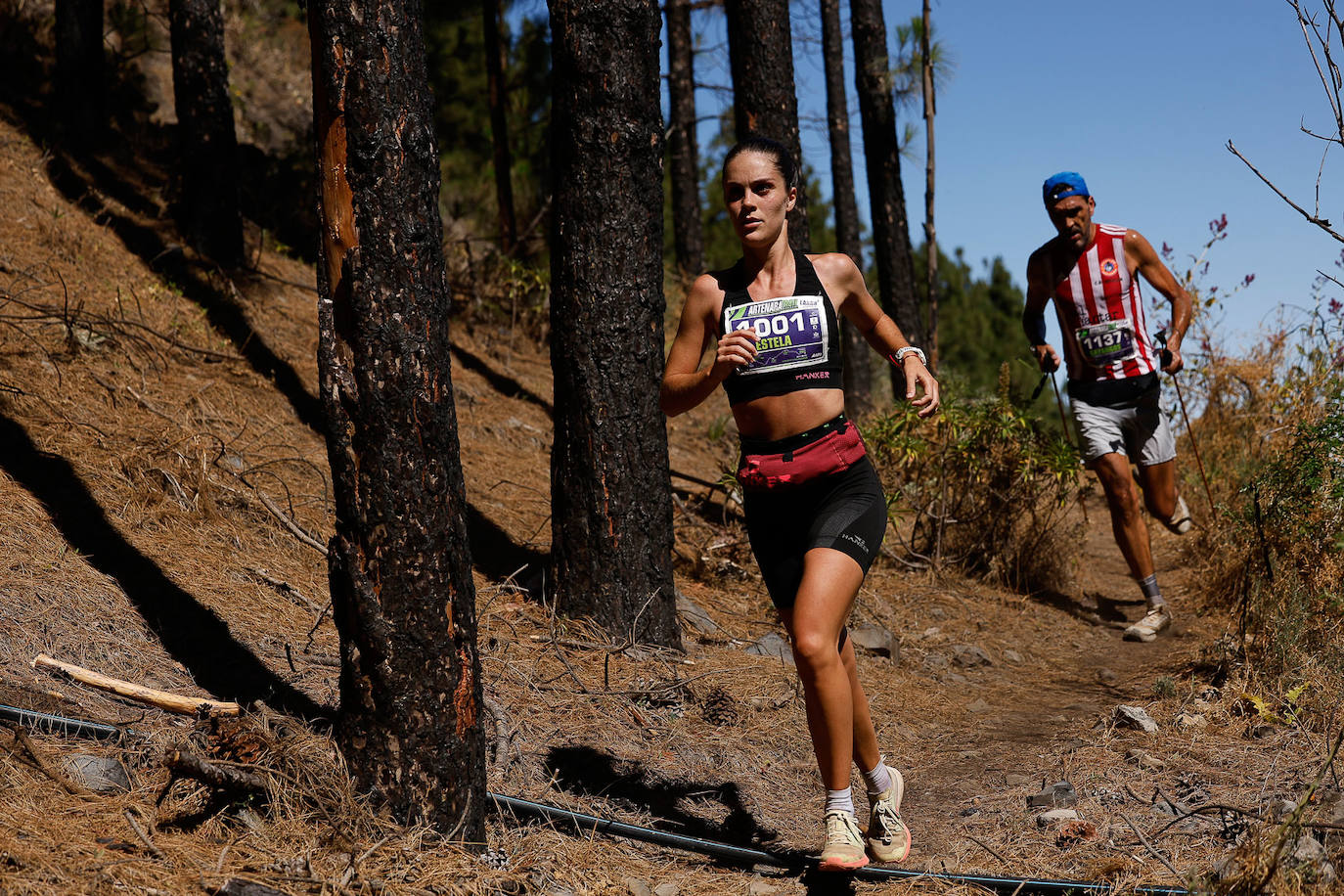 Estela Guerra, en plena acción.