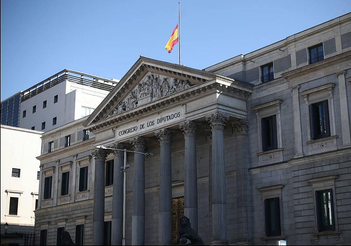 Fachada del Congreso de los Diputados.