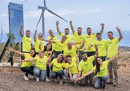 El equipo de DISA en Tenerife.