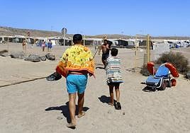 Campistas en un verano pasado.