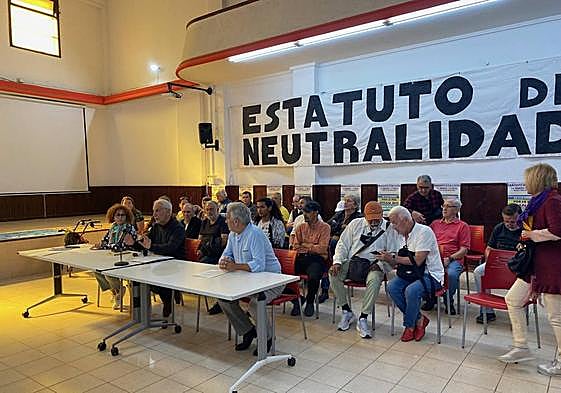 Imagen de archivo de colectivos que reclaman que Canarias sea plataforma de paz.