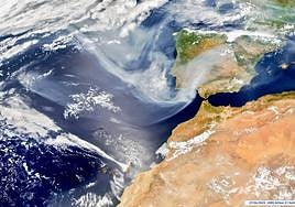 Imagen captada vía satélite el pasado martes, 27 de junio.