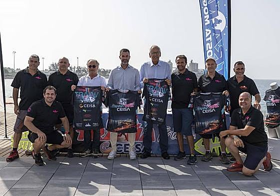 La presentación de la prueba se llevó a cabo en la playa de El Perchel, lugar donde estará ubicada la meta de la competición.