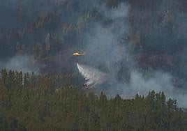 Imagen de archivo de un incendio en Los Realejos.