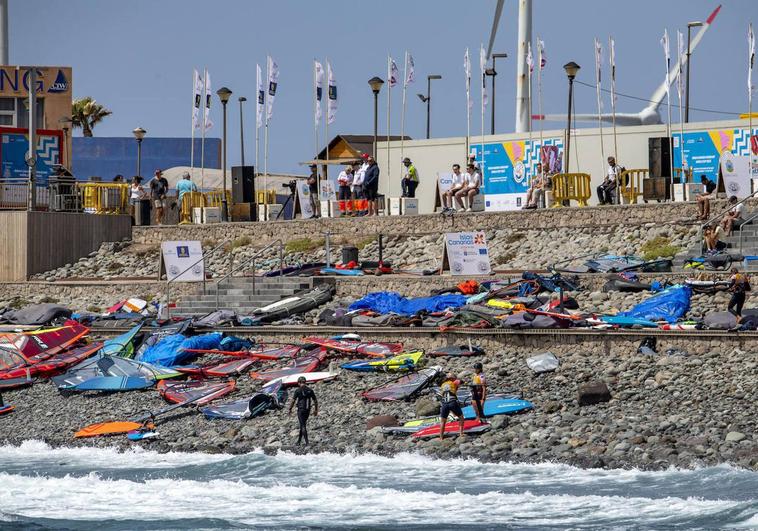 Otra jornada más en el Mundial de Windsurf en Pozo Izquierdo