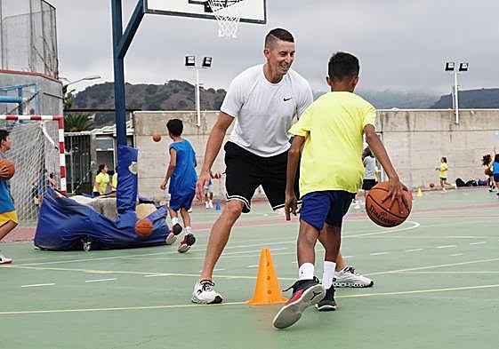 Jaycee Carroll, durante el Campus de verano del Gran Canaria.