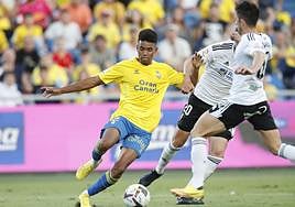 Marvin Park, durante un encuentro de la pasada temporada en el Gran Canaria.