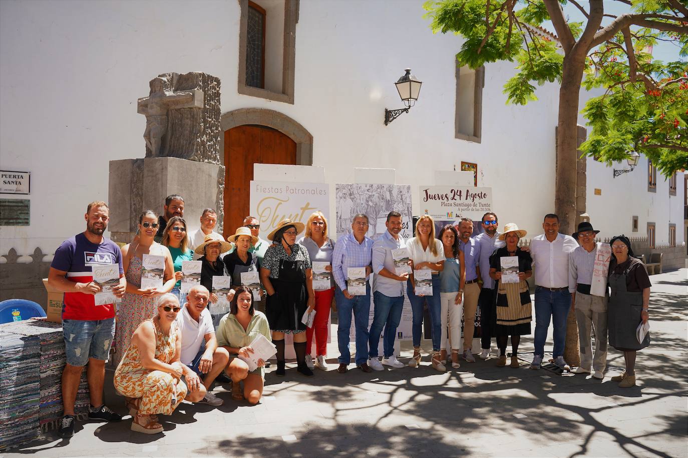 Imagen de la presentación de las fiestas en Tunte.