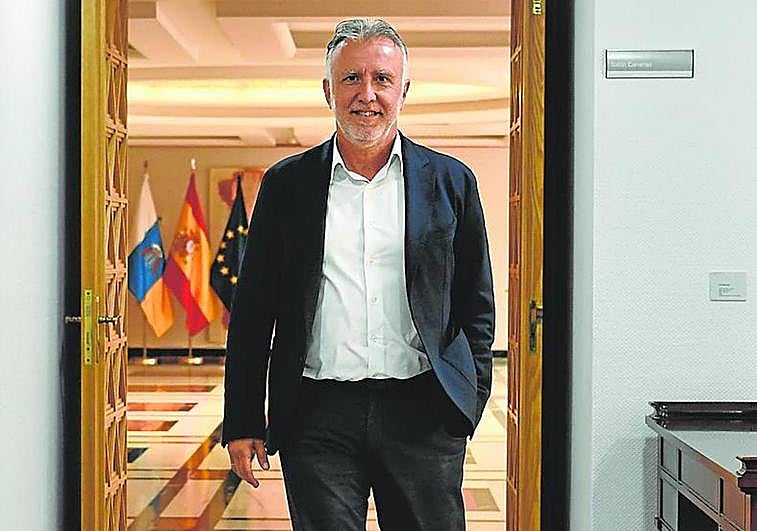 Torres, este viernes, en la Presidencia de la capital grancanaria.