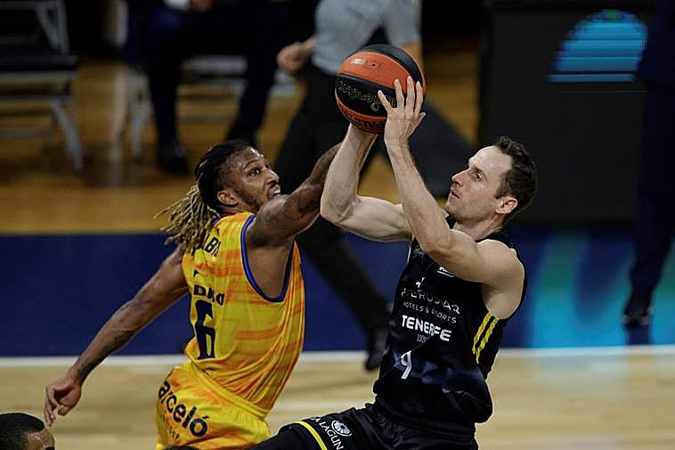 Imagen de archivo de Marcelinho Huertas en un derbi ante el Dreamland Gran Canaria.