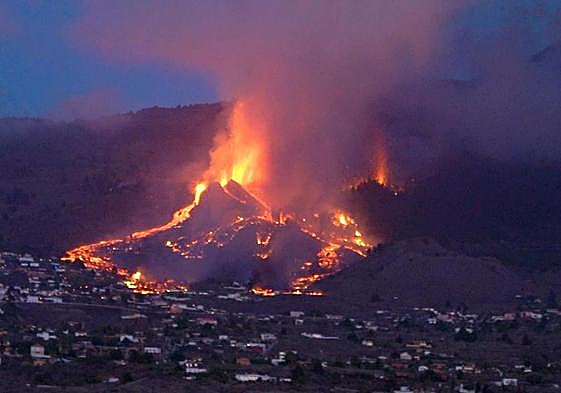 Imagen del volcán de La Palma.