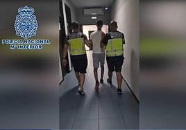 Imágenes de la detención.