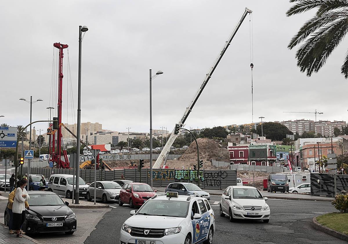 Imagen de archivo de obras en Guanarteme.