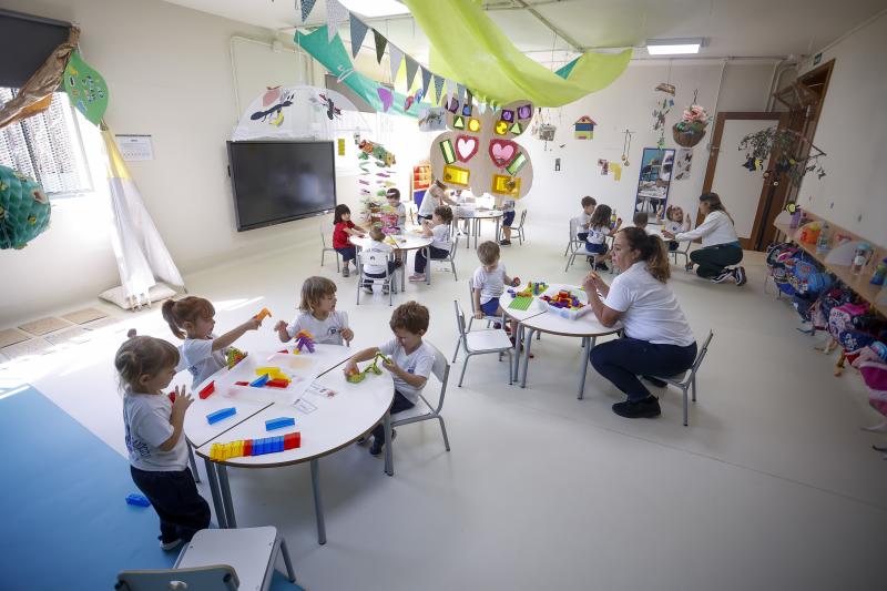 Aula del primer ciclo de Infantil el colegio Monseñor Socorro Lantigua de Teror.