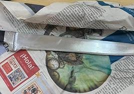 Imagen de archivo de un arma blanca.