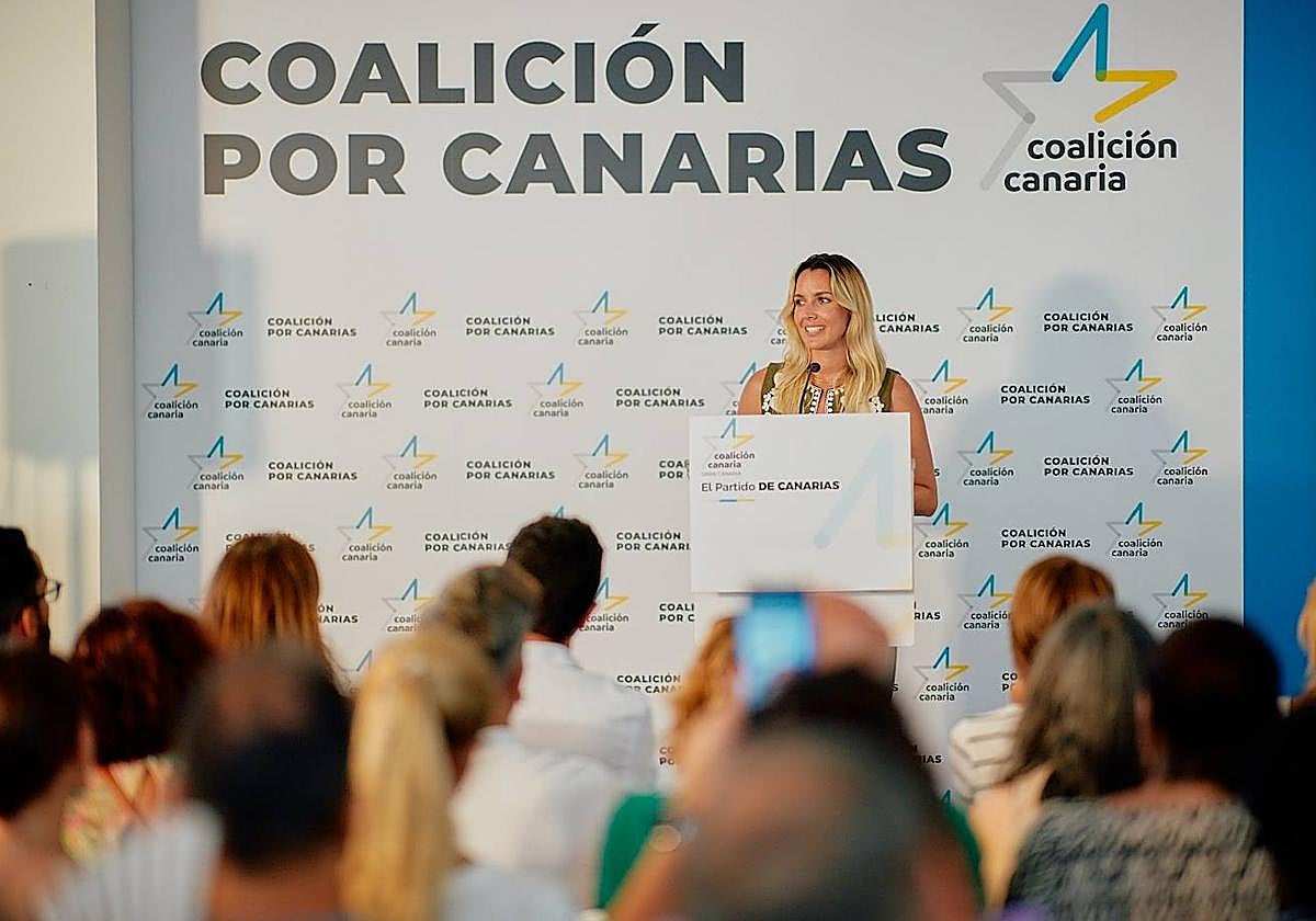 La diputada de Coalición Canaria, María Fernández.