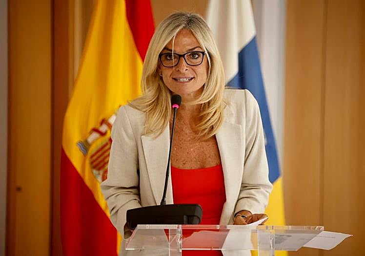 La consejera de Sanidad del Gobierno canario, Esther Monzón.