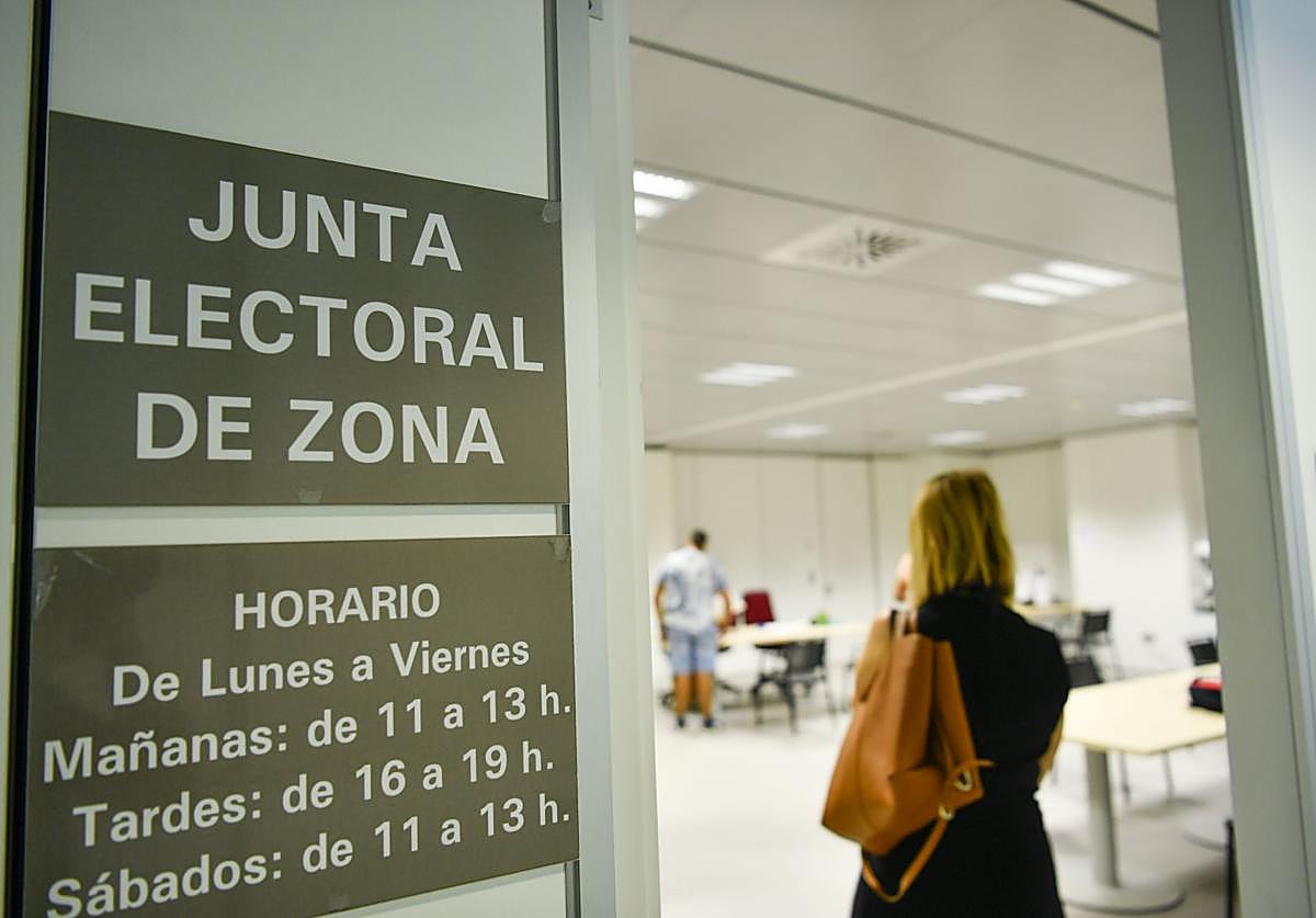 t Sala Imagen de la sede de la Junta Electoral de Zona en los juzgados.