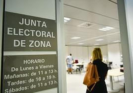 t Sala Imagen de la sede de la Junta Electoral de Zona en los juzgados.
