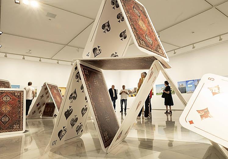 Imagen principal - Distintas imágenes de la doble exposición, en el CAAM.