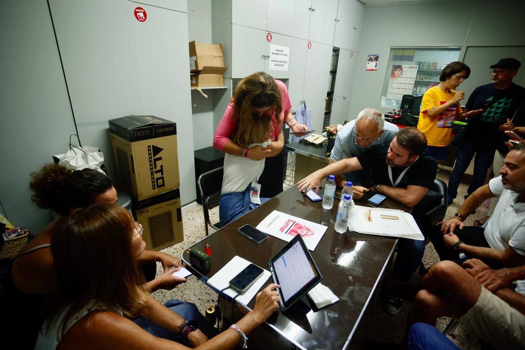 La noche electoral en la sede de los partidos