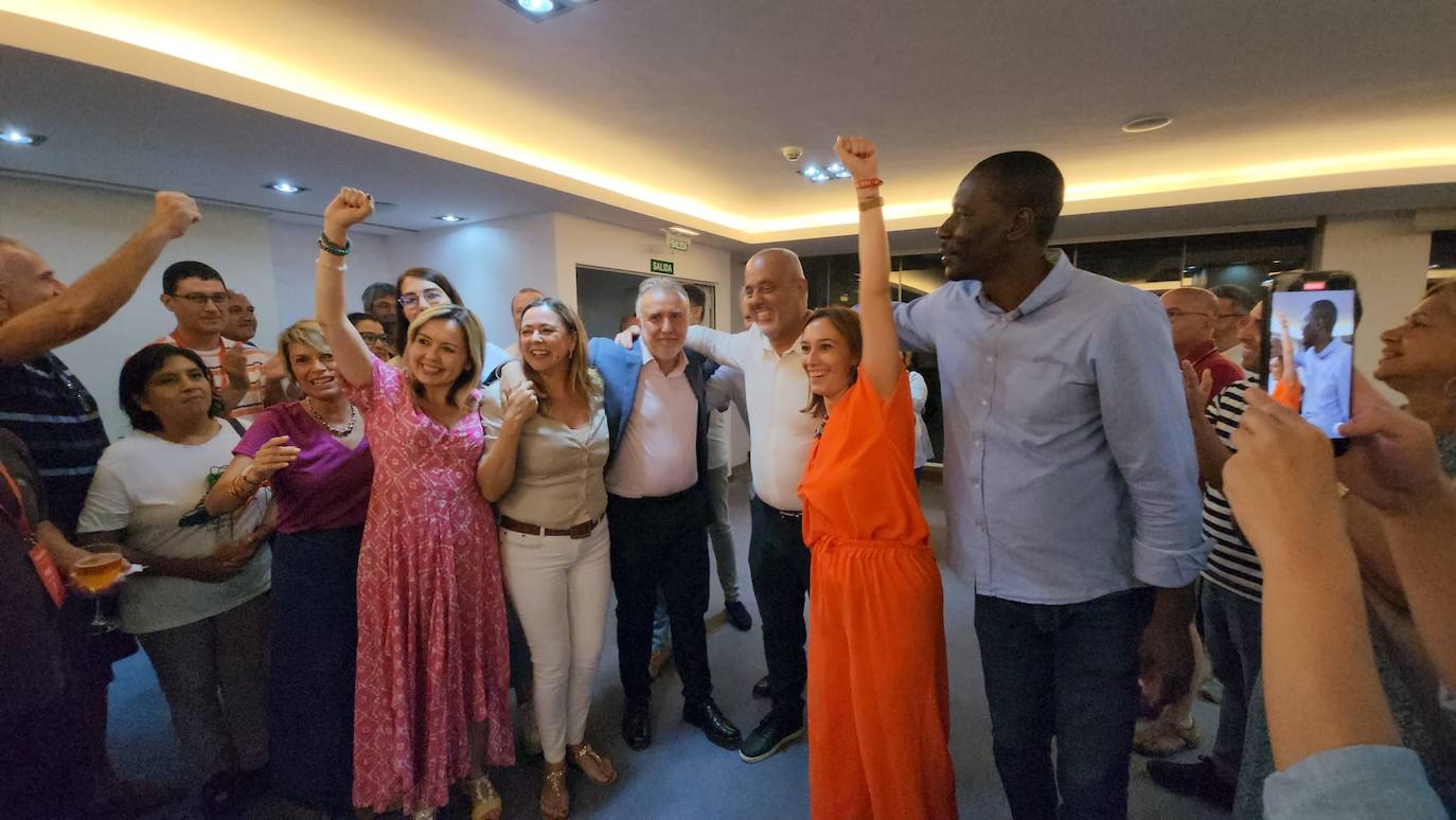 La noche electoral en la sede de los partidos