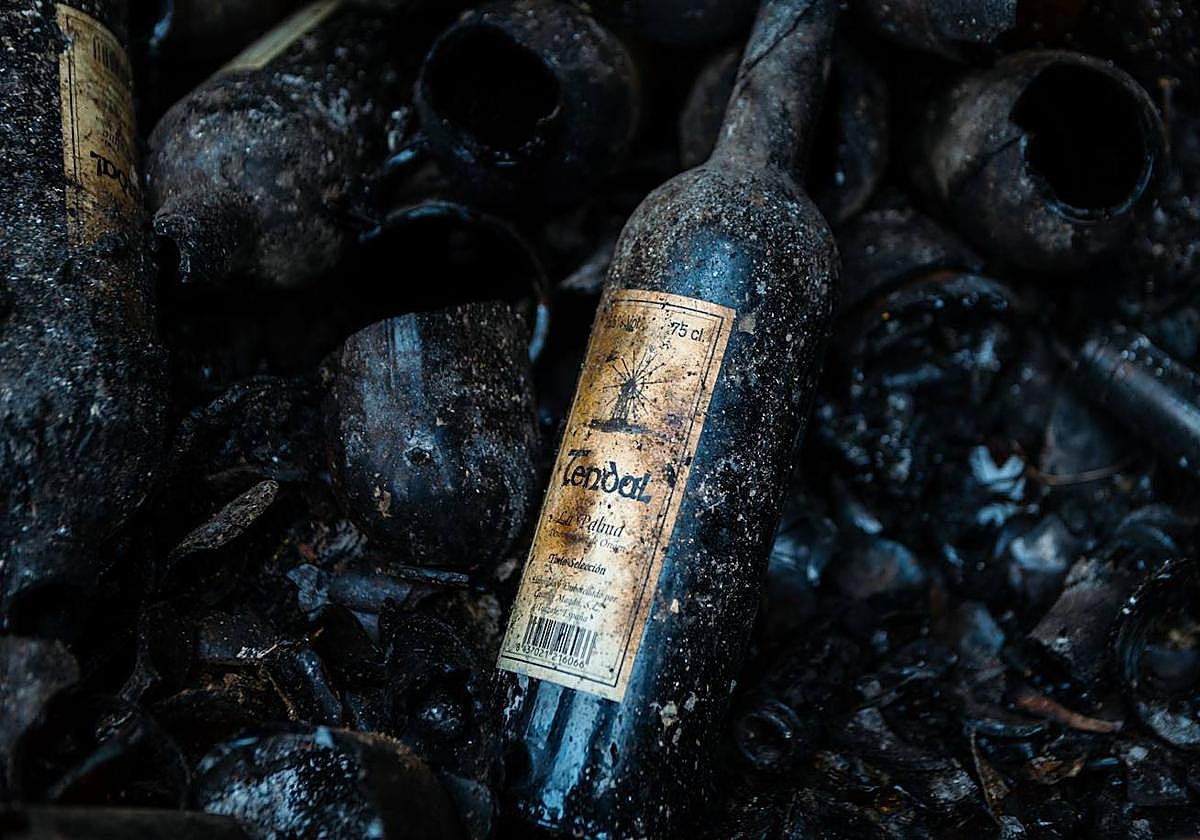 La bodega arrasada por el incendio de La Palma vende botellas solidarias para renacer de las cenizas