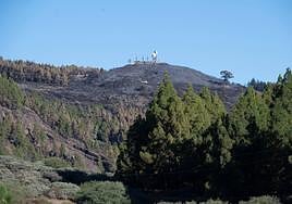 Imagen la cumbre de Gran Canaria, este sábado.