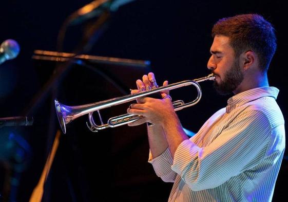 Alessio Lubrano, trompetista de Calima Sextet, que este miércoles abre el festival.