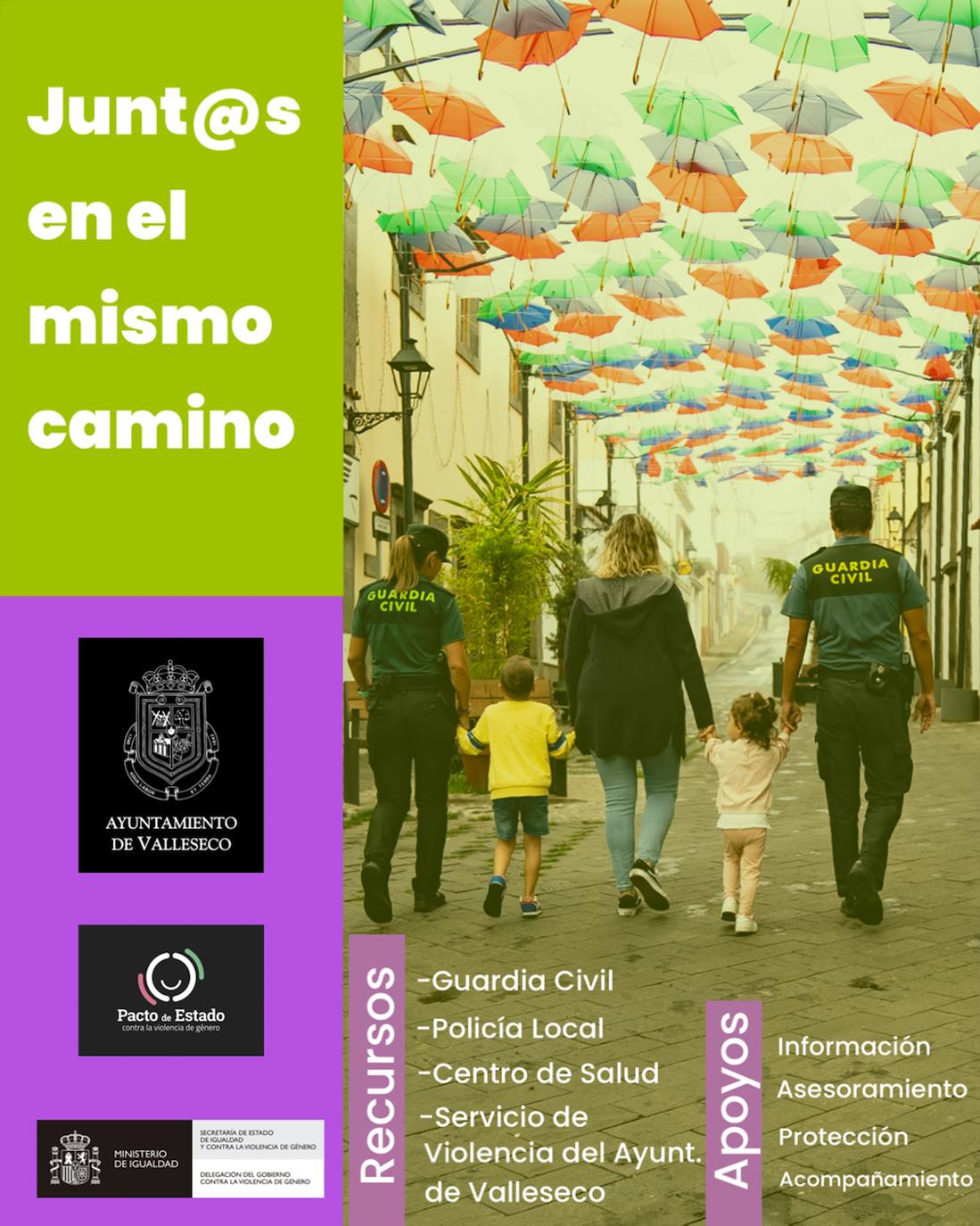 Valleseco lanza una campaña de sensibilización contra la Violencia de Género