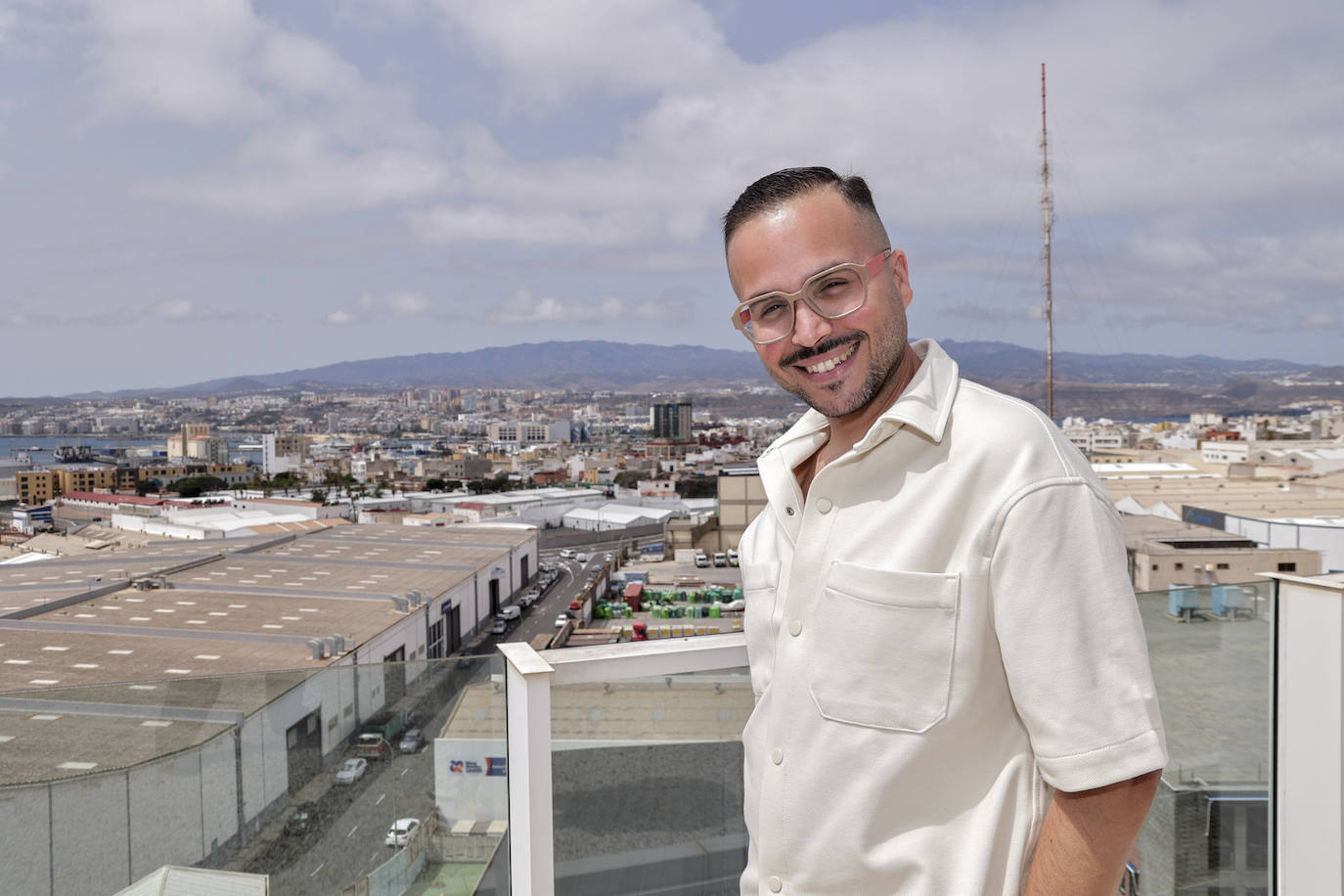 Josué Quevedo durante su entrevista en la sede de CANARIAS7.