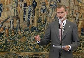Imagen de archivo del rey Felipe VI.