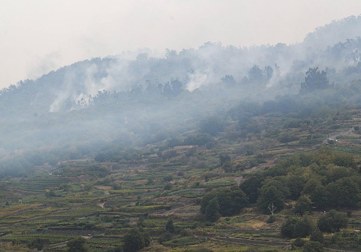 El incendio de Tenerife sigue sin control.