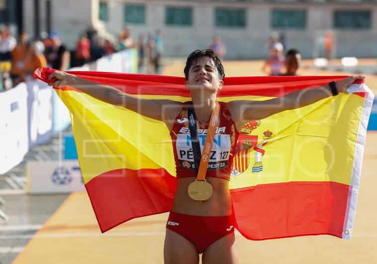 María Pérez, campeona del mundo de 20 kilómetros marcha