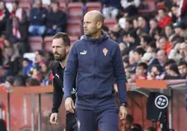 Miguel Ángel Ramírez, entrenador del Sporting de Gijón.